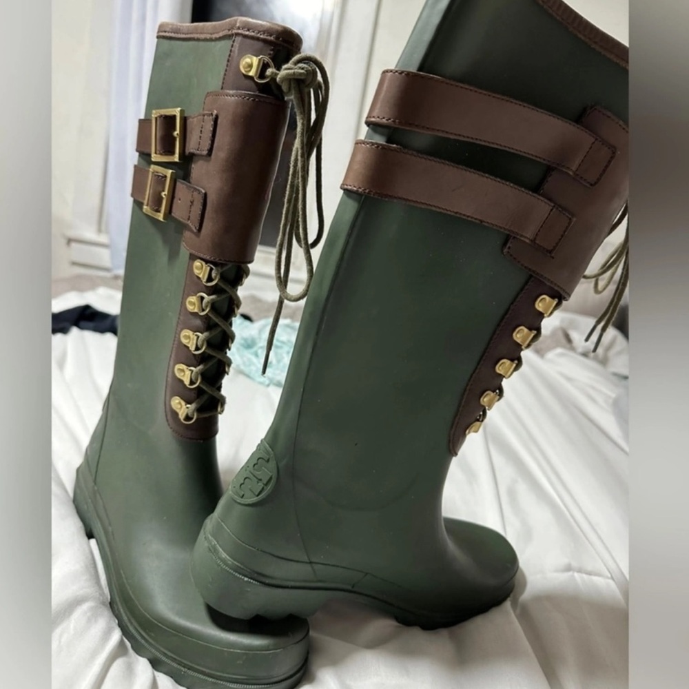Tory Burch rain boots ISO